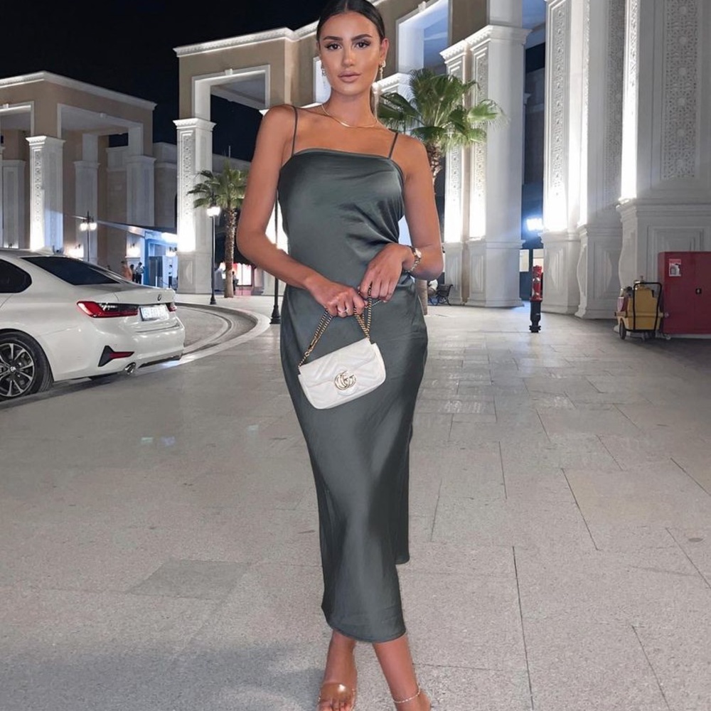 Zara Satin Lingerie Style Dress